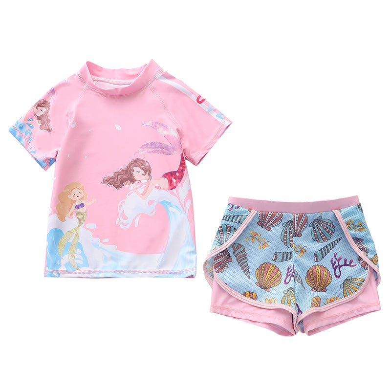 Wholesale Mermaid Kids Polyester Swimwear